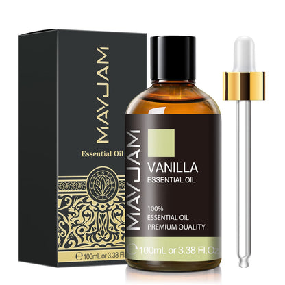 Vanilla Essential Oil 100ml | MAYJAM Premium (Gift Box) for Aromatherapy, Diffuser, Soap & Candle Making