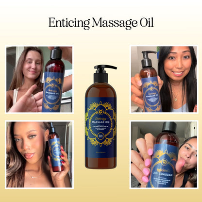 Luxurious Vanilla Massage Oil for Couples – Easy Glide, Non-Greasy, Vegan & Gluten Free
