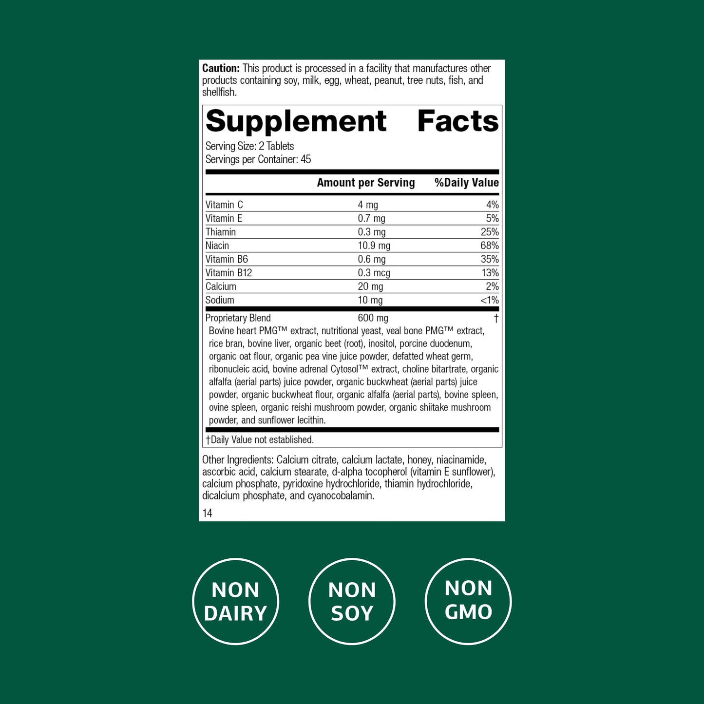 Standard Process Vasculin – Cardiovascular & Heart Health Support (90 Tablets)