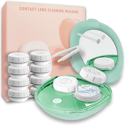 Vastsoon Portable Ultrasonic Contact Lens Cleaner with USB Charger – Soak Case Kit