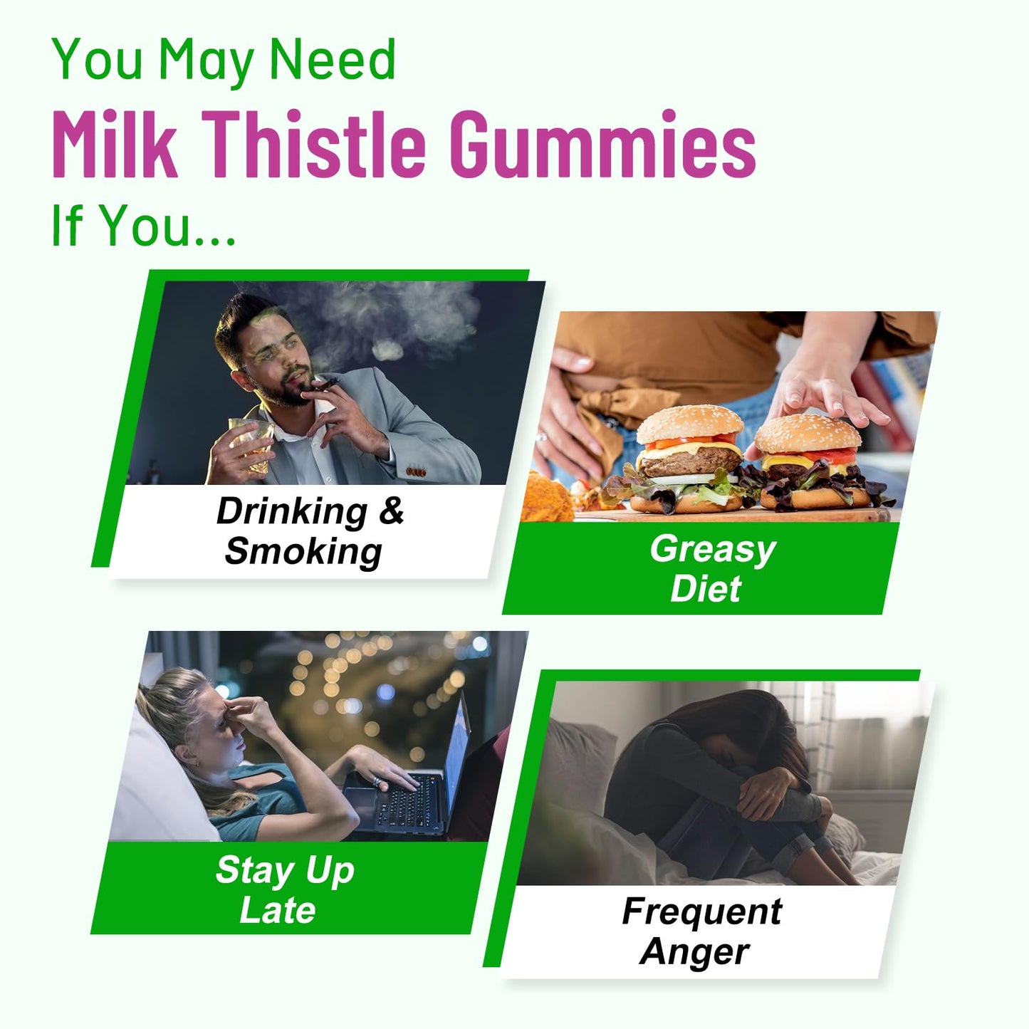 Vazatisi Liver Cleanse Detox Gummies - Milk Thistle, Artichoke & Dandelion