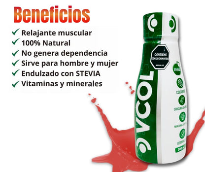 VCOL Suplement Multivitamin Gaf Plus - Pack 2 - 10.14 fl oz (300 ml) - Red Fruit Flavor - 100% Natural