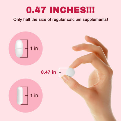 Calcium Citrate 1200 mg with Vitamin D3 | 120 Count Vegan Supplement for Bone & Teeth Health