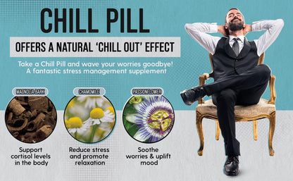 Chill Pill - Calm Mood, Relax & Restful Sleep | LIVELY VITAMIN CO. - 180 Vegan Capsules
