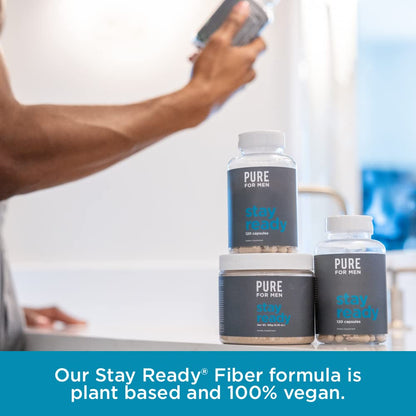 Pure for Men Stay Ready Fiber – Digestive Regularity (60 Vegan Capsules)
