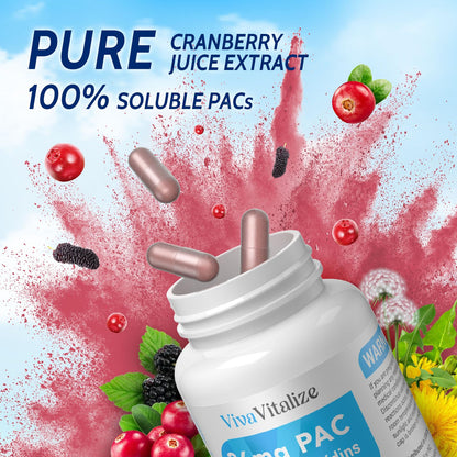 5 in 1 Cranberry UTI Support for Women – 36 mg PAC, 90 Caps