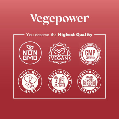 VEGEPOWER Vegan Iron Gummies – Peach Flavor (2 Packs) | Iron, Vitamin C/A/B/Zinc