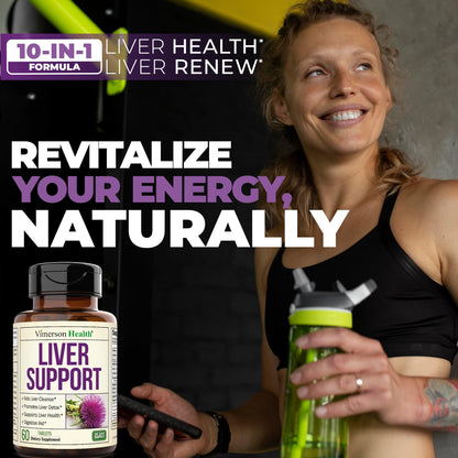 Vegan Liver Cleanse Detox & Repair  Milk Thistle & Dandelion Root | 60 Tablets