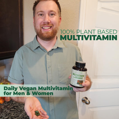 Vegan Multivitamin for Women & Men – 90 Tablets, 23 Essential Nutrients