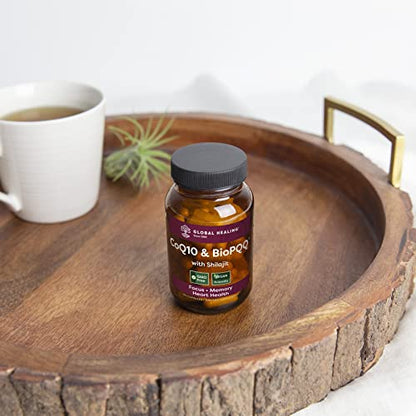 Global Healing Center CoQ10 & BioPQQ with Himalayan Shilajit — Heart & Brain Support