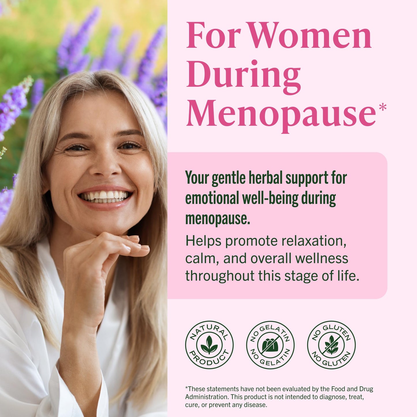 HERBAMAMA Vitex Berry Capsules – 1000mg Vitex Chasteberry for Menopause Support* – Vegan, Non-GMO – 50-Day Supply