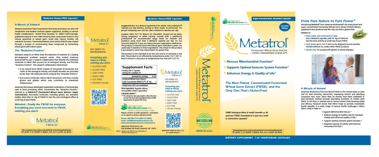 Metatrol 2-Box Bundle - FWGE-SC Mitochondrial & Immune Support