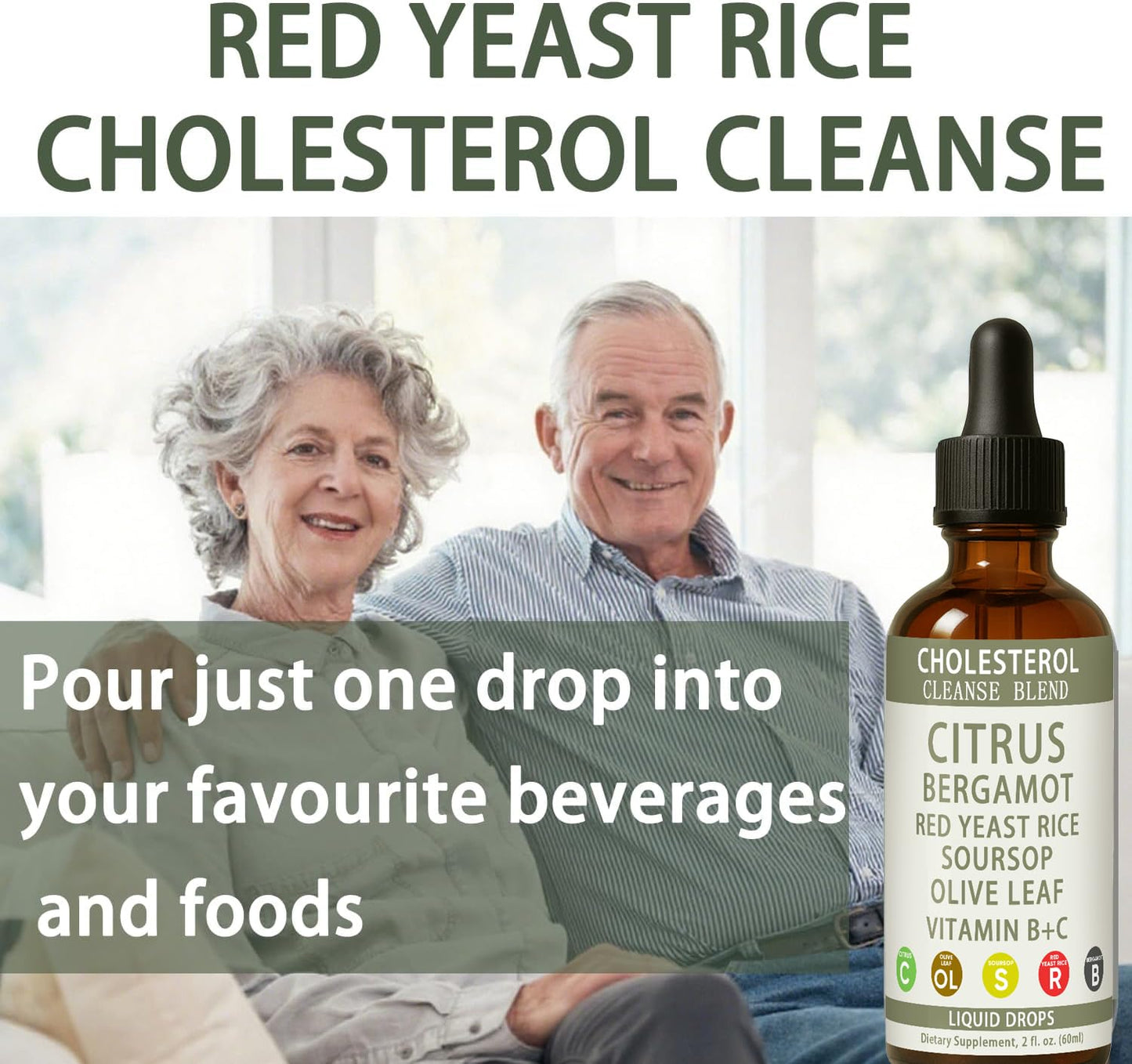 Resona Red Yeast Rice Cleanse – Citrus Bergamot Cholesterol Support (2 fl oz)