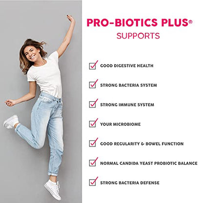 NWC Naturals Pro-Biotics Plus – Vegetarian Probiotics for Immune & Digestive Health, 90 Capsules