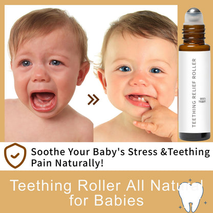 3Pcs Velaria Teething Roller – All-Natural Teething Relief for Babies