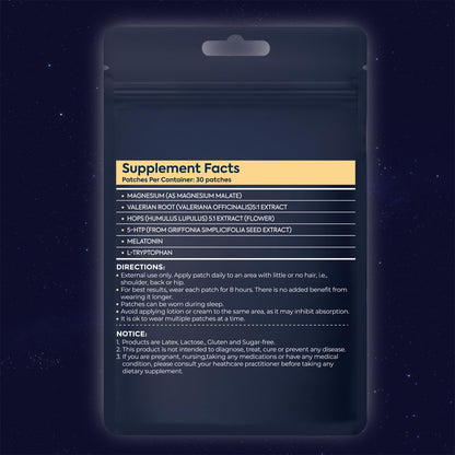Velzara Natural Sleep Patches Support A Peaceful Nights – Gentle & Convenient – 30 Patches