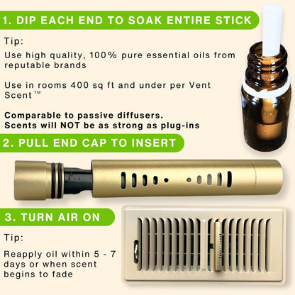 Vent Scent Whole Home Air Freshener | Custom Scent & Passive Diffuser