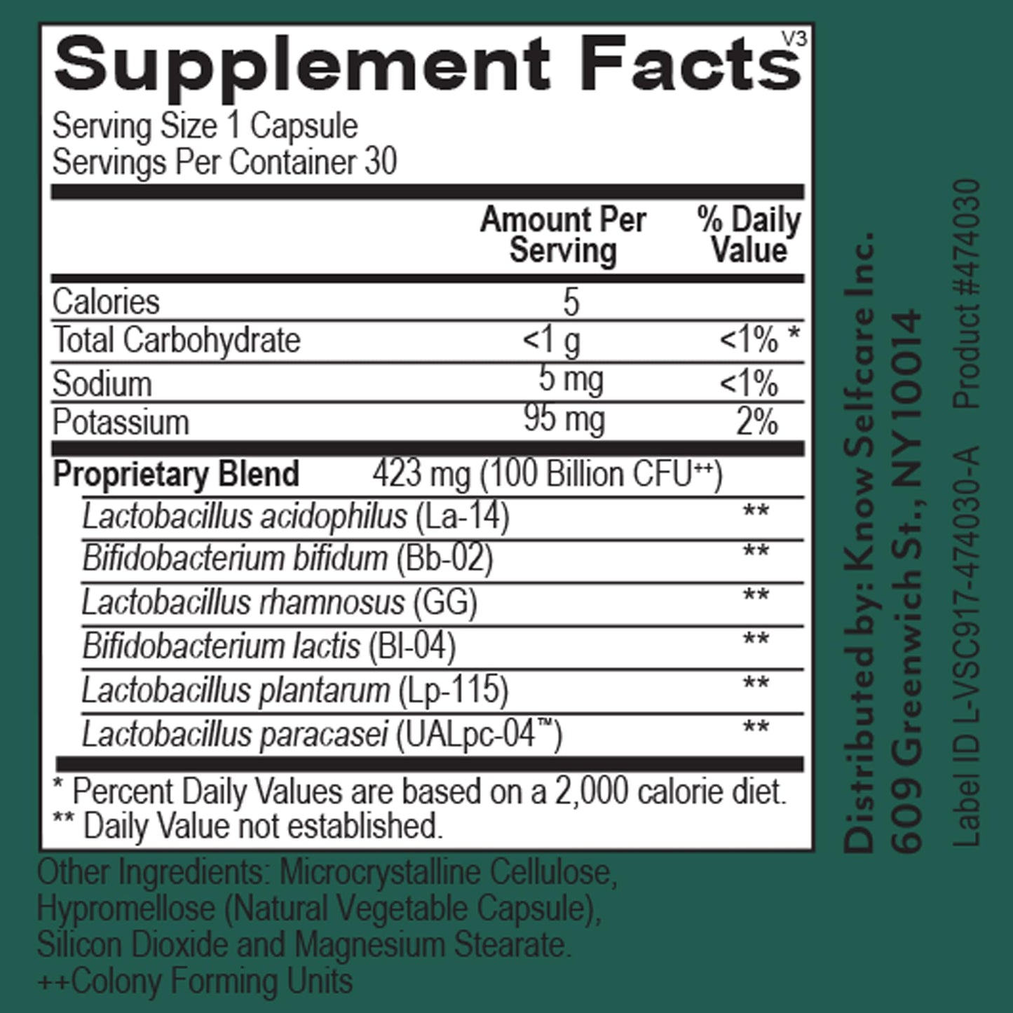 Veracity Metabolic Defense Probiotic – Digestive Health & Immunity (30 Capsules)