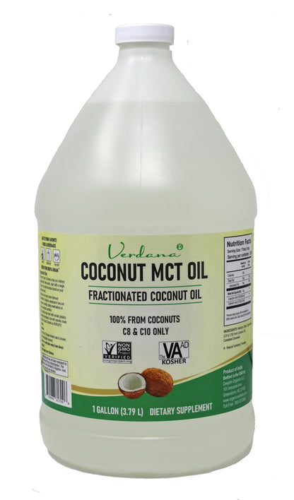 Verdana Coconut MCT Oil 1 Gallon – 100% Coconut, Keto Coffee & More