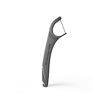 SOMETHING NICE Versa Braces Floss Picks – Mint Flavor, Xylitol, Rubber Band Hook (90-Pack)