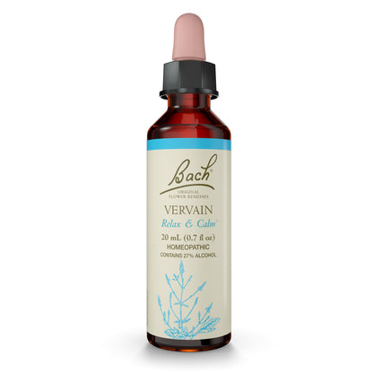 Bach Flower Remedies Vervain – Flowers of Essence 0.7 oz | Emotional Balance