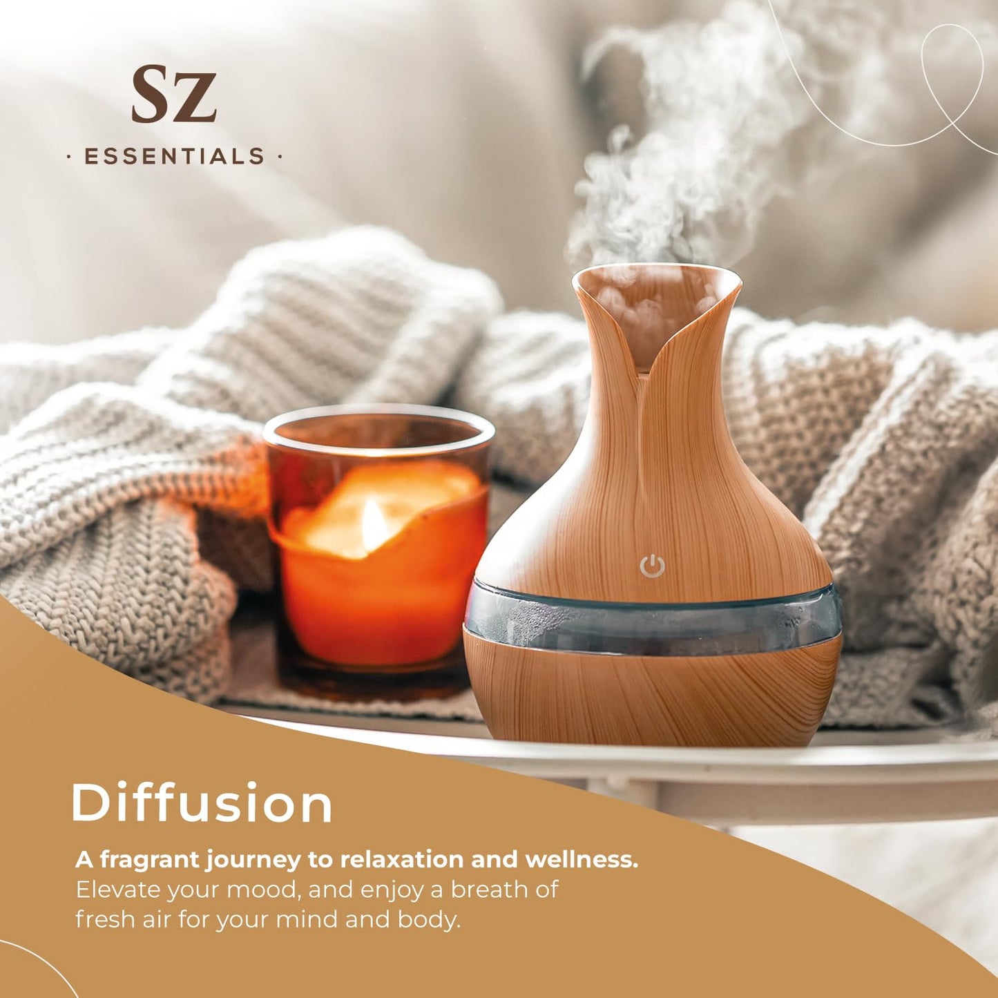 Sz Essentials Vetiver Essential Oil - 100% Pure & Undiluted (5 mL) | Therapeutic Grade