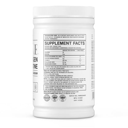 Vezzyl Collatine – Premium Collagen Peptides + Creatine + Vitamin C, HA & Magnesium