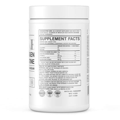 Vezzyl Collatine: Premium Collagen Peptides + Creatine with Vitamin C, Hyaluronic Acid & Magnesium