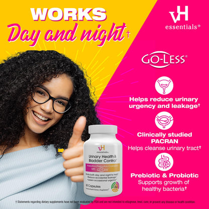 vH essentials Urinary Health & Bladder Control – Cranberry & Probiotics