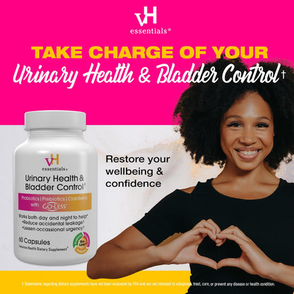 vH essentials Urinary Health & Bladder Control – Cranberry & Probiotics
