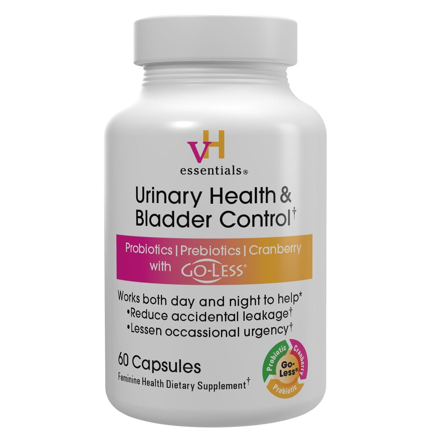 vH essentials Urinary Health & Bladder Control – Cranberry & Probiotics