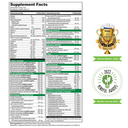 Vibrant Health Green Vibrance Vegan Superfood Powder 15 Servings