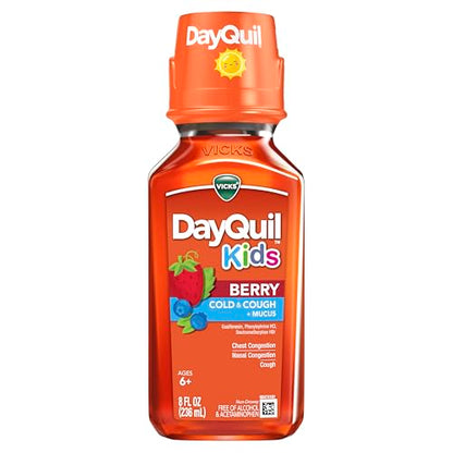 Vicks Kids DayQuil & NyQuil Berry Co-Pack – 6+ Multi-Symptom Relief