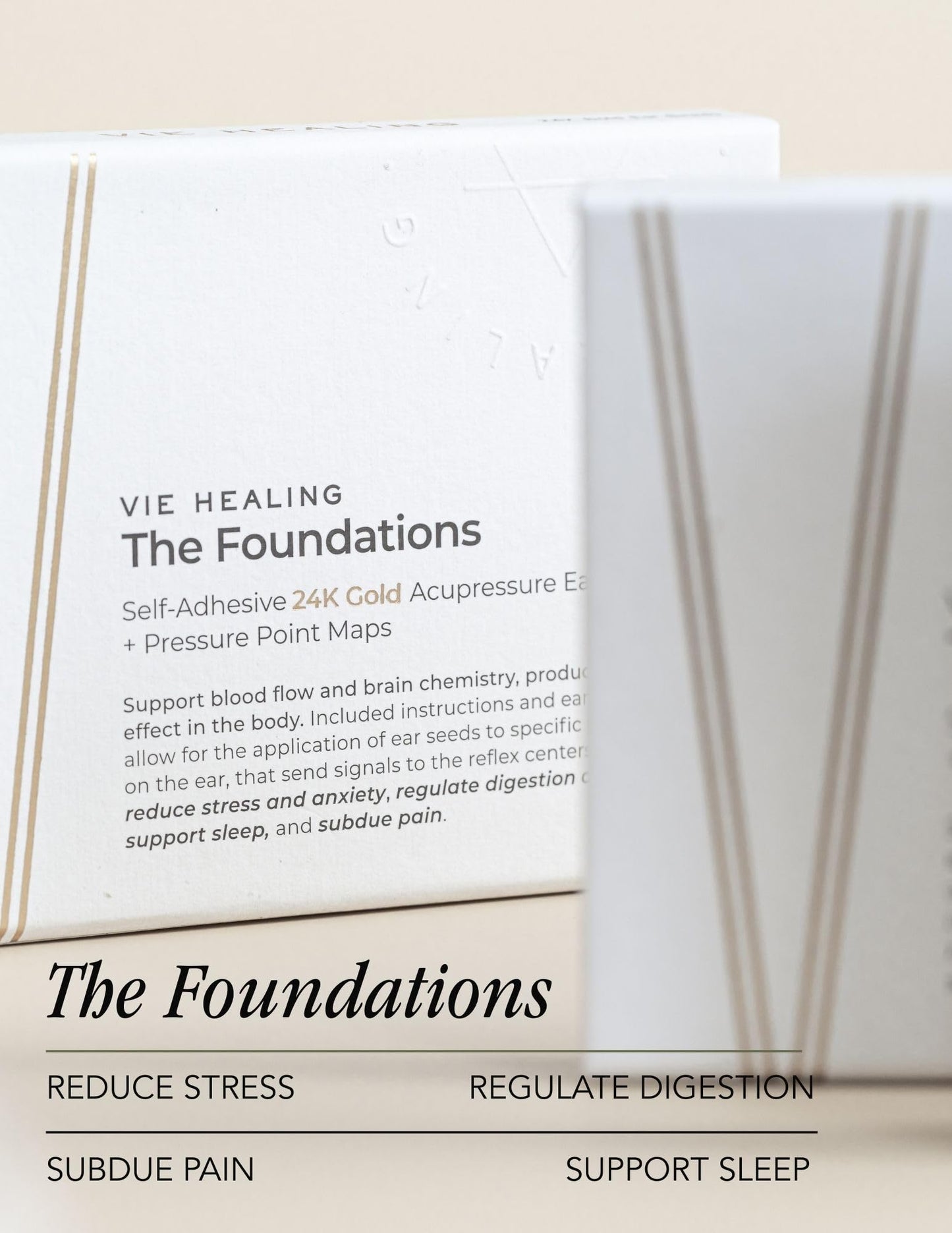 Vie Healing 24K Gold Ear Seeds – Acupressure & Wellness