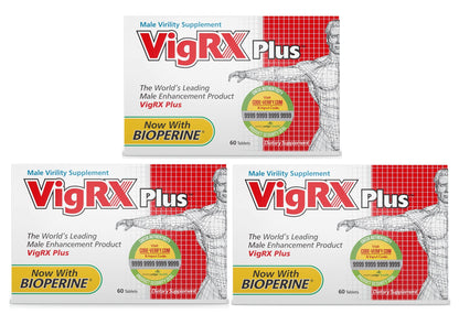 VigRX Plus Daily Supplement Tablets (3) – 180 Tablets