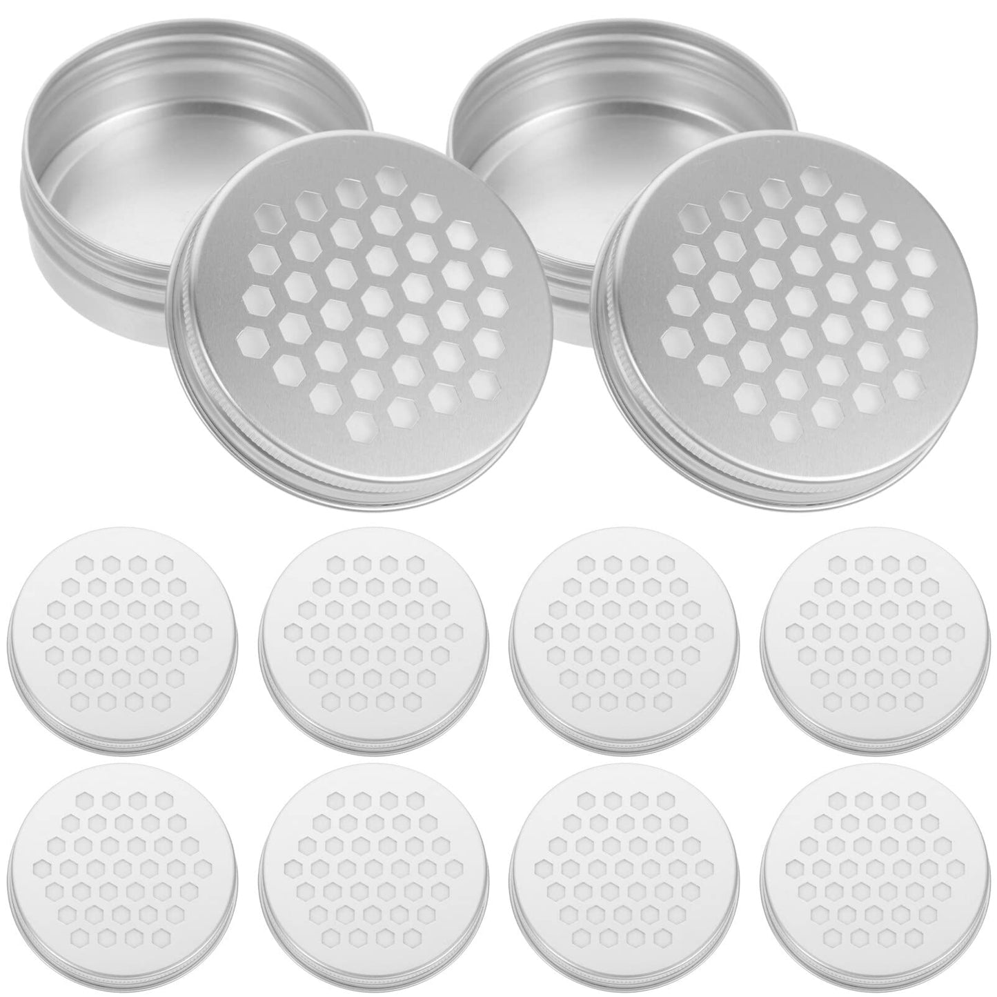 VILLCASE 10pcs Aluminum Air Diffuser Box – Scent Training & Home Aroma Tins