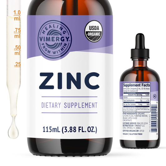 Vimergy Zinc Drops – 7.5mg Zinc per Serving
