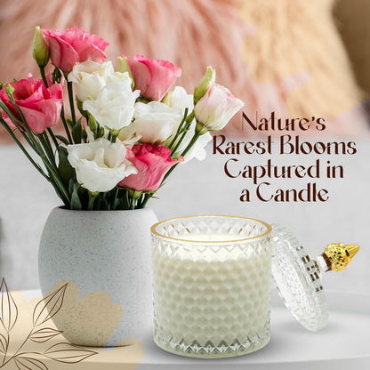 VIONAMI Luxury Scented Candle Gift – Queen of The Night Rare Flower, 14.8 oz Soy Jar