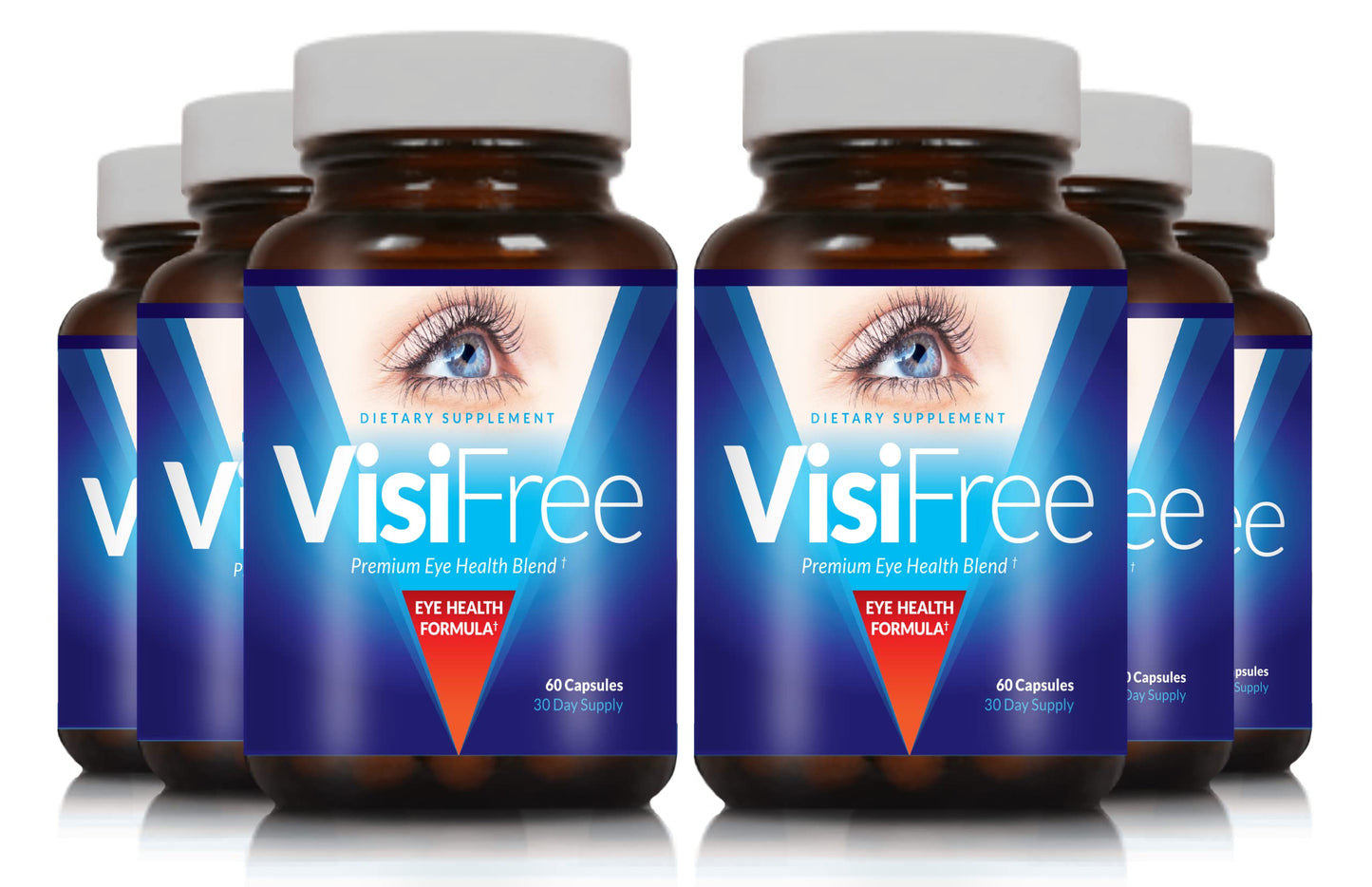 VisiFree Eye Supplements for Adults | Eye Health & Vision Support - 6 Pack