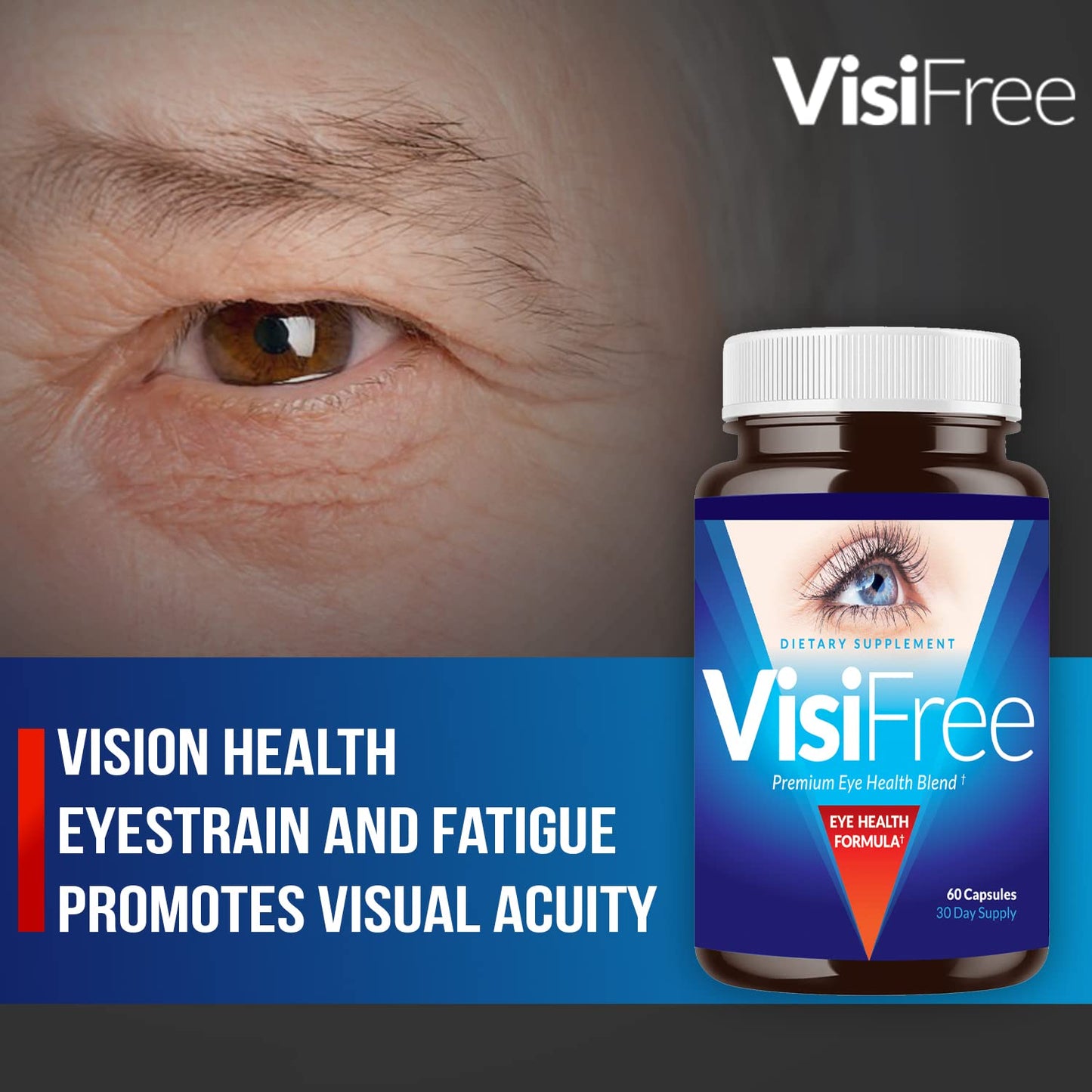 VisiFree Eye Supplements for Adults | Eye Health & Vision Support - 6 Pack