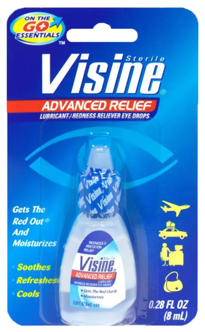 Visine Red Eye Hydrating Comfort Drops — Fast Relief & Moisturizing (0.28 oz)