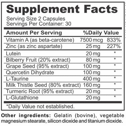 Vision Complete Eye Support – Maximum Strength Lutein Vision Supplement