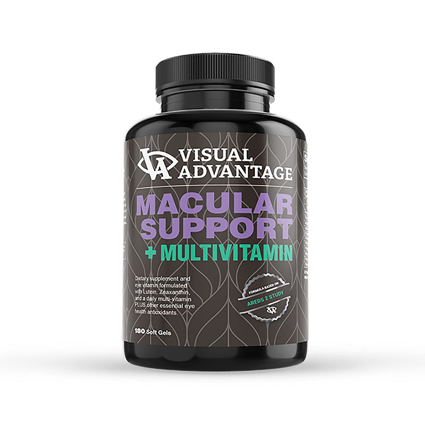 Visual Advantage Macular Support Plus AREDS 2 Eye Vitamins with Lutein & Zeaxanthin (180 Soft Gels)