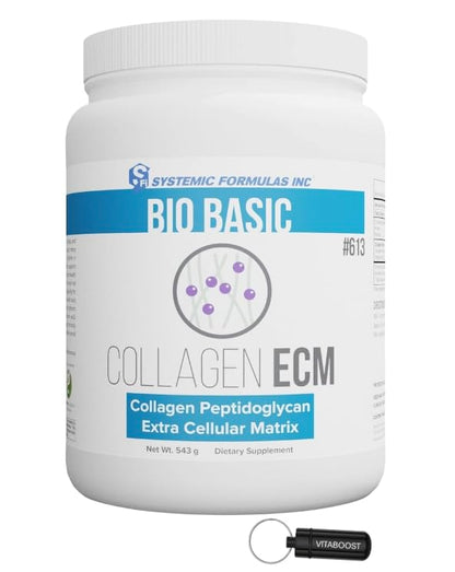 VitaBoost Systemic Formulas Collagen ECM #613 – Collagen Powder for Hair, Skin, Nails