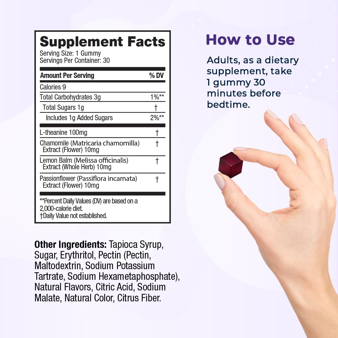 VitaMedica Snooze Sleep Gummies - Melatonin-Free Sleep Aid for Adults | 60 Count (2 Pack)