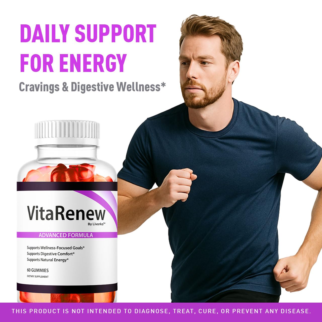 (5 Pack) VitaRenew Gummies – 1050MG Original Formula, Maximum Strength