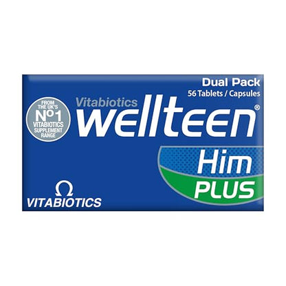 Vitabiotics Wellteen Him Plus Omega-3 for Teens 13-19 | 56 Tablets