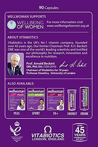 Vitabiotics Wellwoman Original 90 Tablets | Wellwoman 90 Capsules