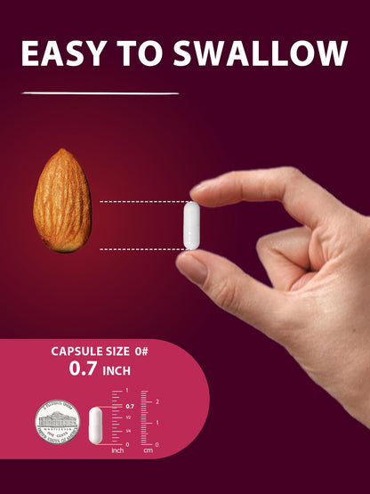 Vitacook Iron Supplement for Women & Men, Iron Bisglycinate with Vitamin C, B6, B12, Folate, Stomach Friendly, Non-Constipating, Blood Health & Energy Boost, 120 Vegan Caps