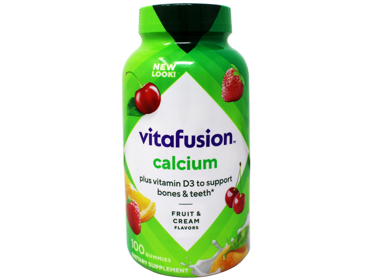 VitaFusion Calcium 500 mg Gummies with Vitamin D3 - 100 ct Pack of 2